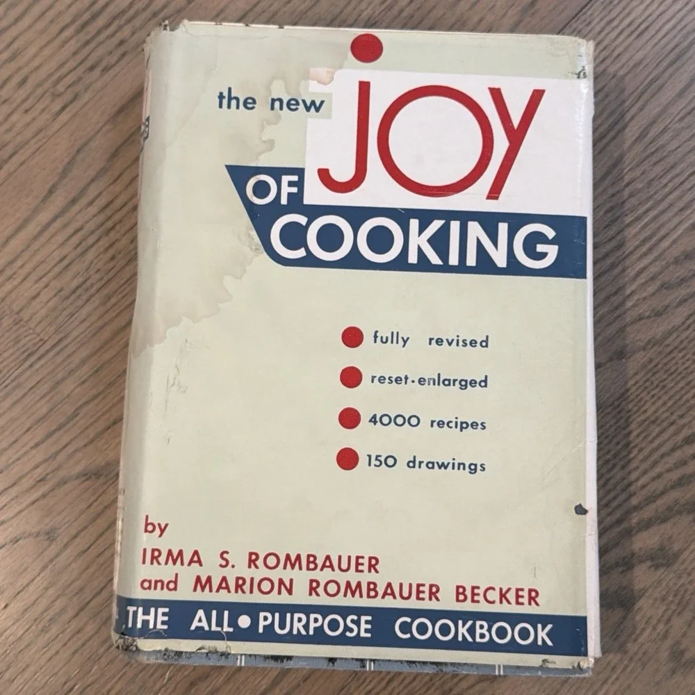 THE JOY OF COOKING Irma S. Rombauer HC/DJ ~ 1931 Edition 1953 Printing + Cover